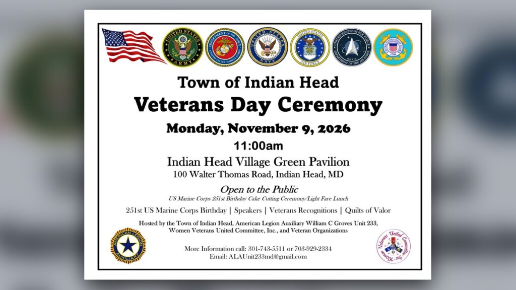 Town of Indian Head Veterans Day Ceremony