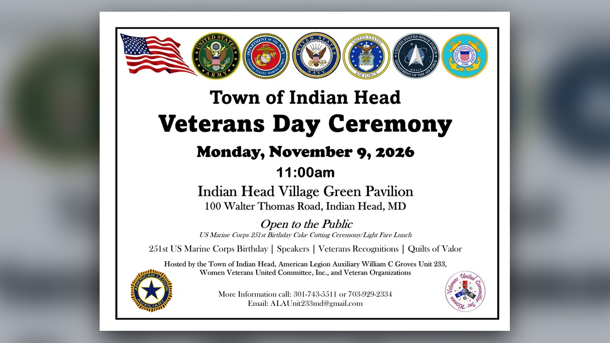 Town of Indian Head Veterans Day Ceremony