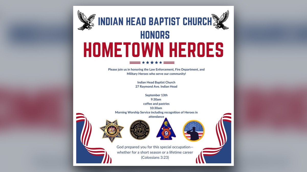 Hometown Heroes Sunday at Indian Head Baptist Church