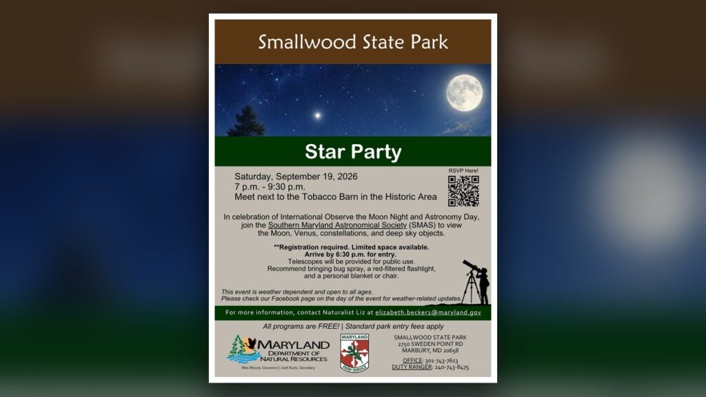 Public Star Party at Smallwood State Park