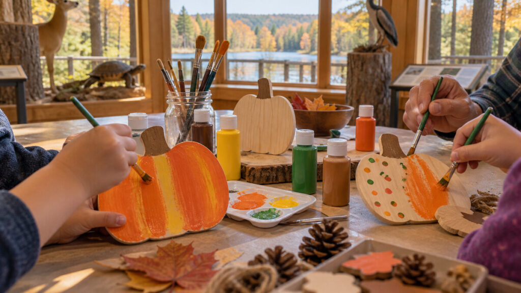 Arts & Crafts: Wooden Pumpkin
