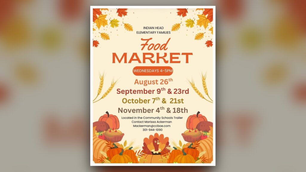 Indian Head Elementary Families Food Market