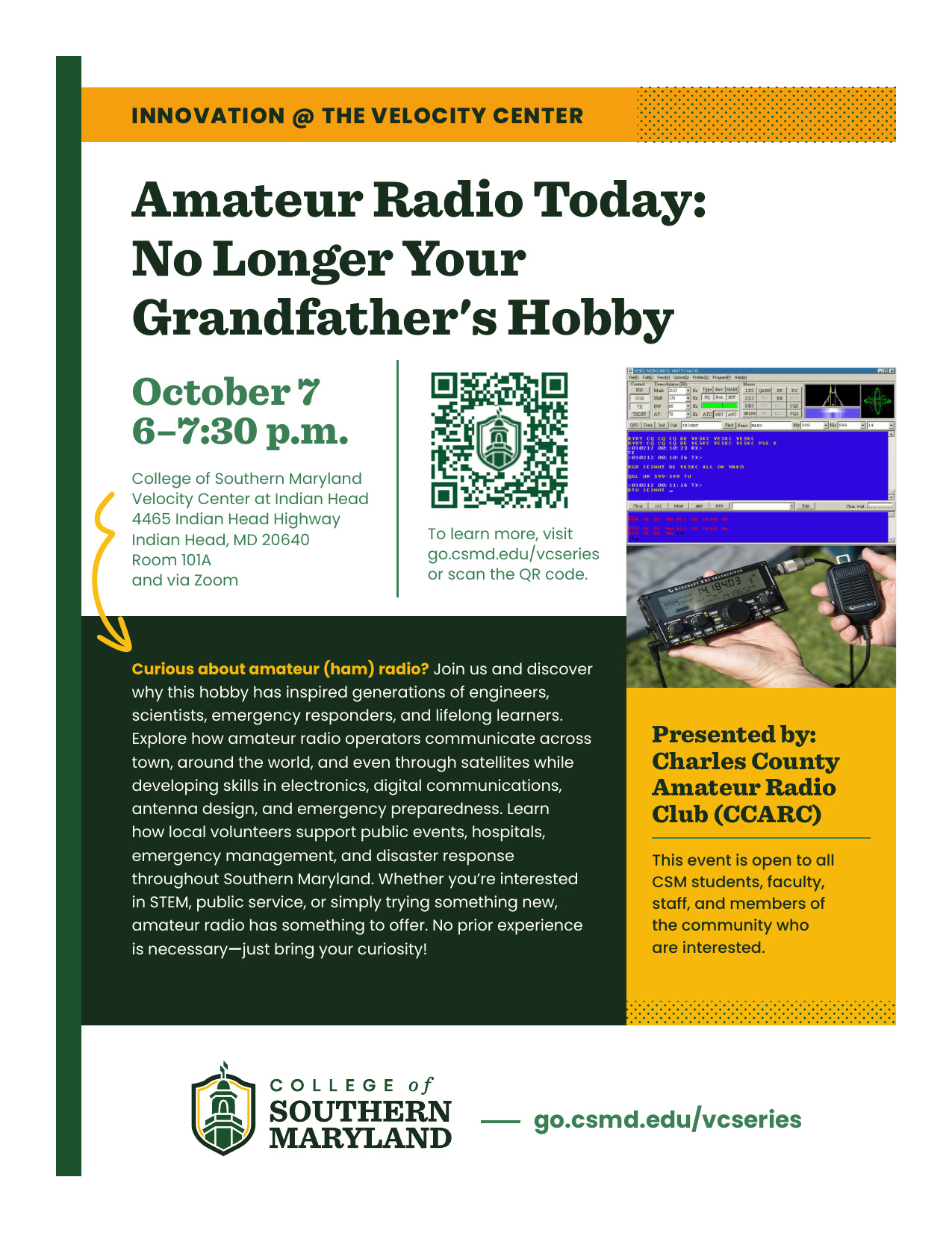 Amateur Radio Today: No Longer Your Grandfather's Hobby flyer