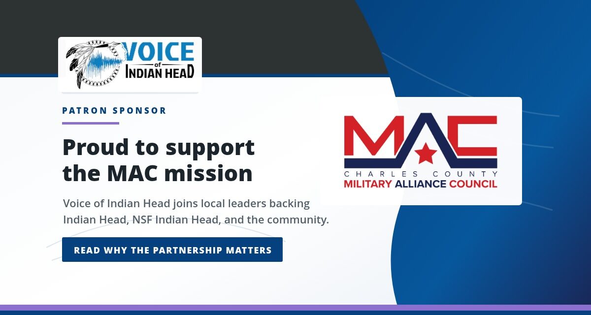 Voice of Indian Head Announces Patron Sponsorship of the Charles County Military Alliance Council